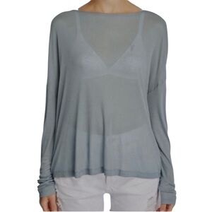 Women's Sheer Blue Top